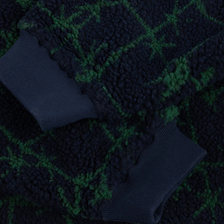 Dime Men's Polar Fleece Sherpa Zip Blue/Green