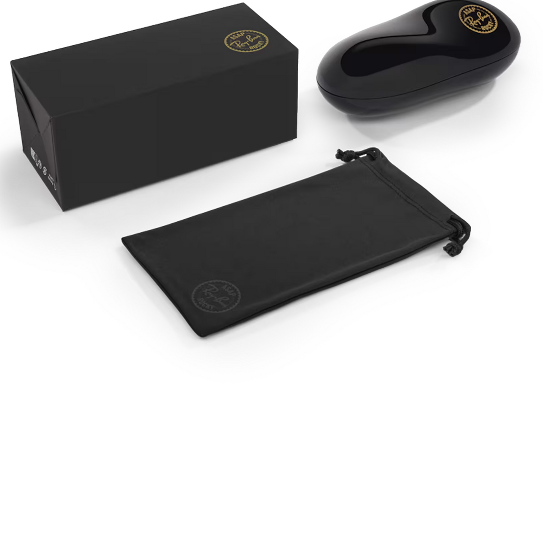 Ray Ban X A$AP Rocky Wayfarer Puffer Crystal Edition Polished White & Strass Frame/Ultra Black Lenses