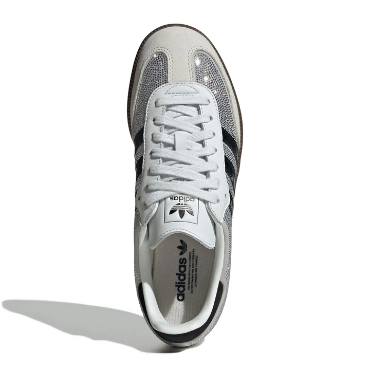 Adidas Women's Samba OG Rhinestones Crystal White/Crystal White/Silver Metallic