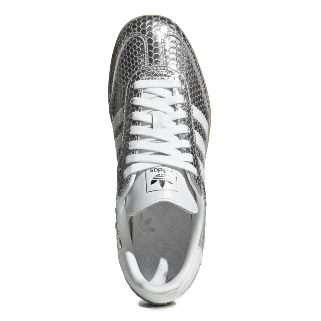 Adidas Women's Samba OG Crocodile Silver Metallic/Footwear White/Gum Three