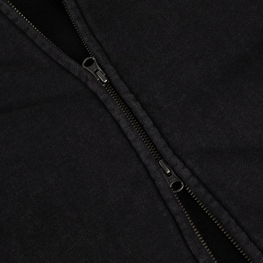 Dime Men's Distressed Terry Acid Black Hoodie
