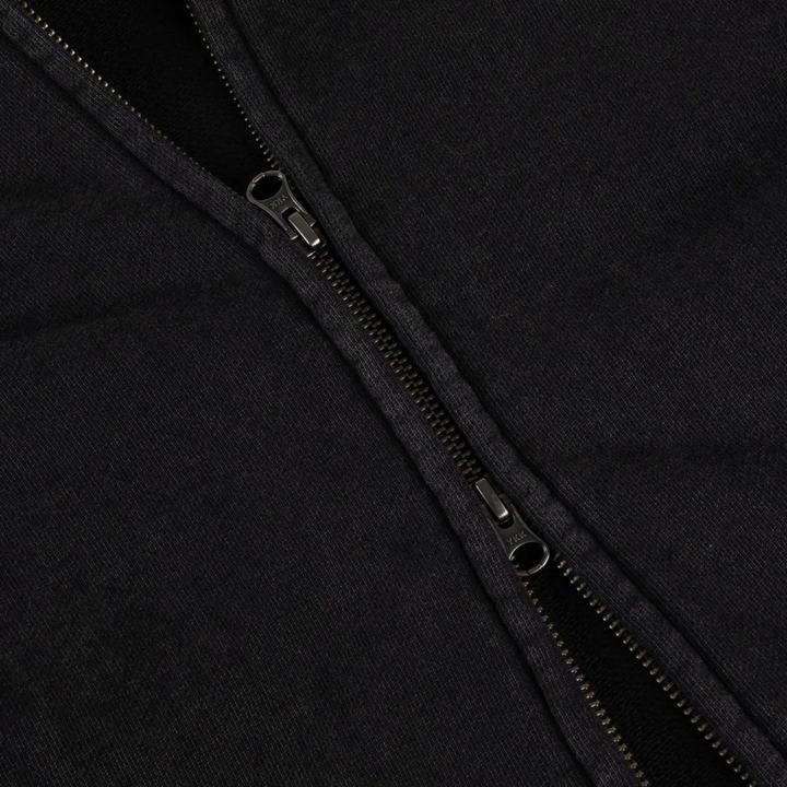 Dime Men's Distressed Terry Acid Black Hoodie