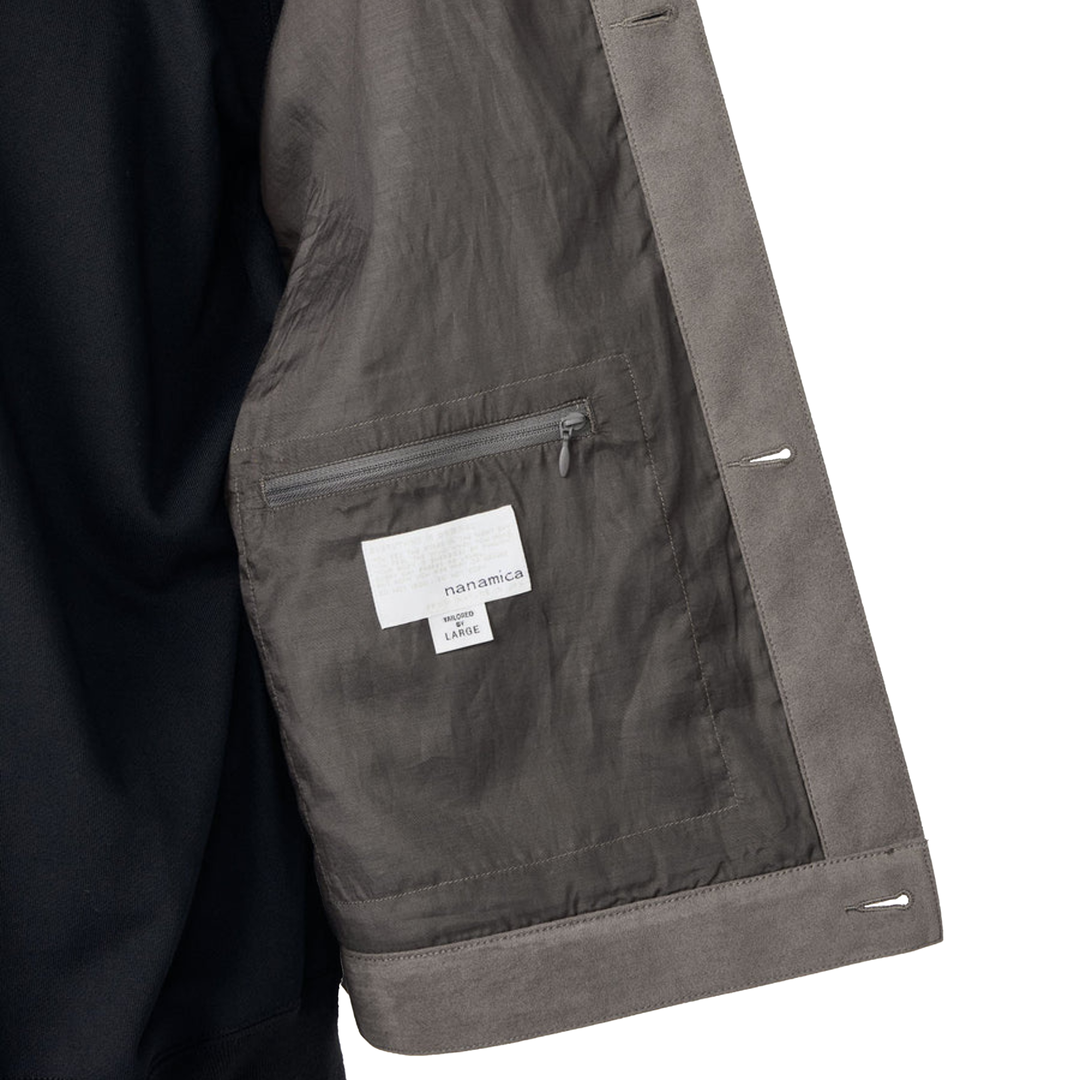 Nanamica Men's Ultrasuede Short Jacket Grey