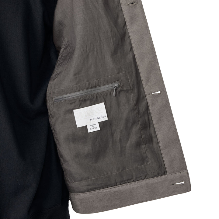 Nanamica Men's Ultrasuede Short Jacket Grey