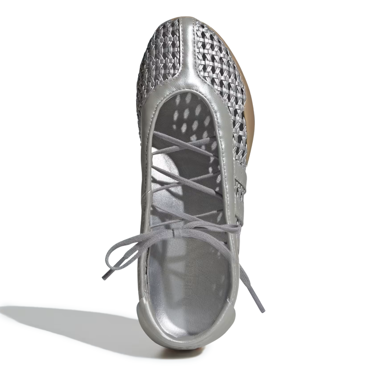 Adidas Women's Taekwondo Mei Ballet Silver Metallic Woven Leather