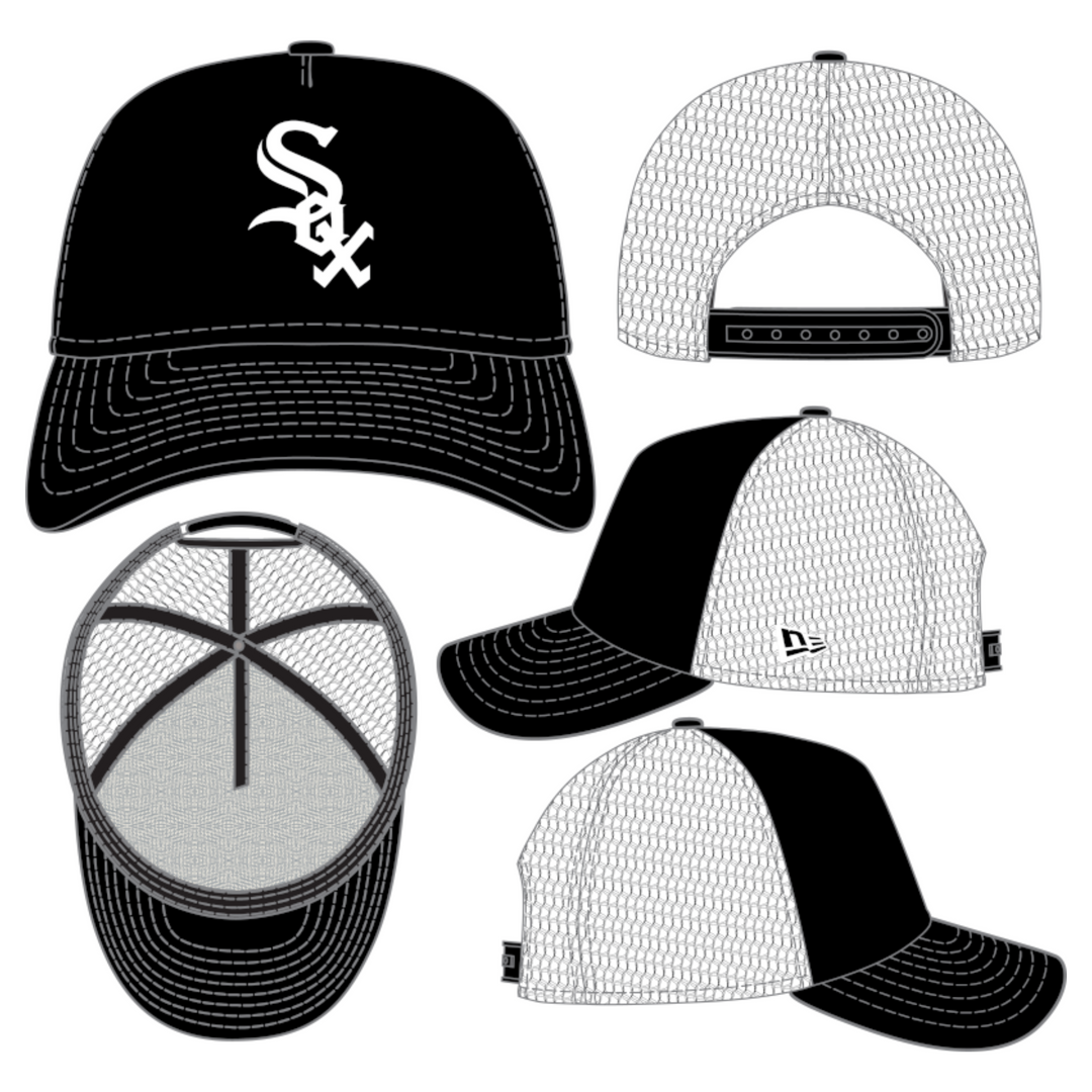 New Era 9FORTY Chicago White Sox A-Frame Trucker Hat