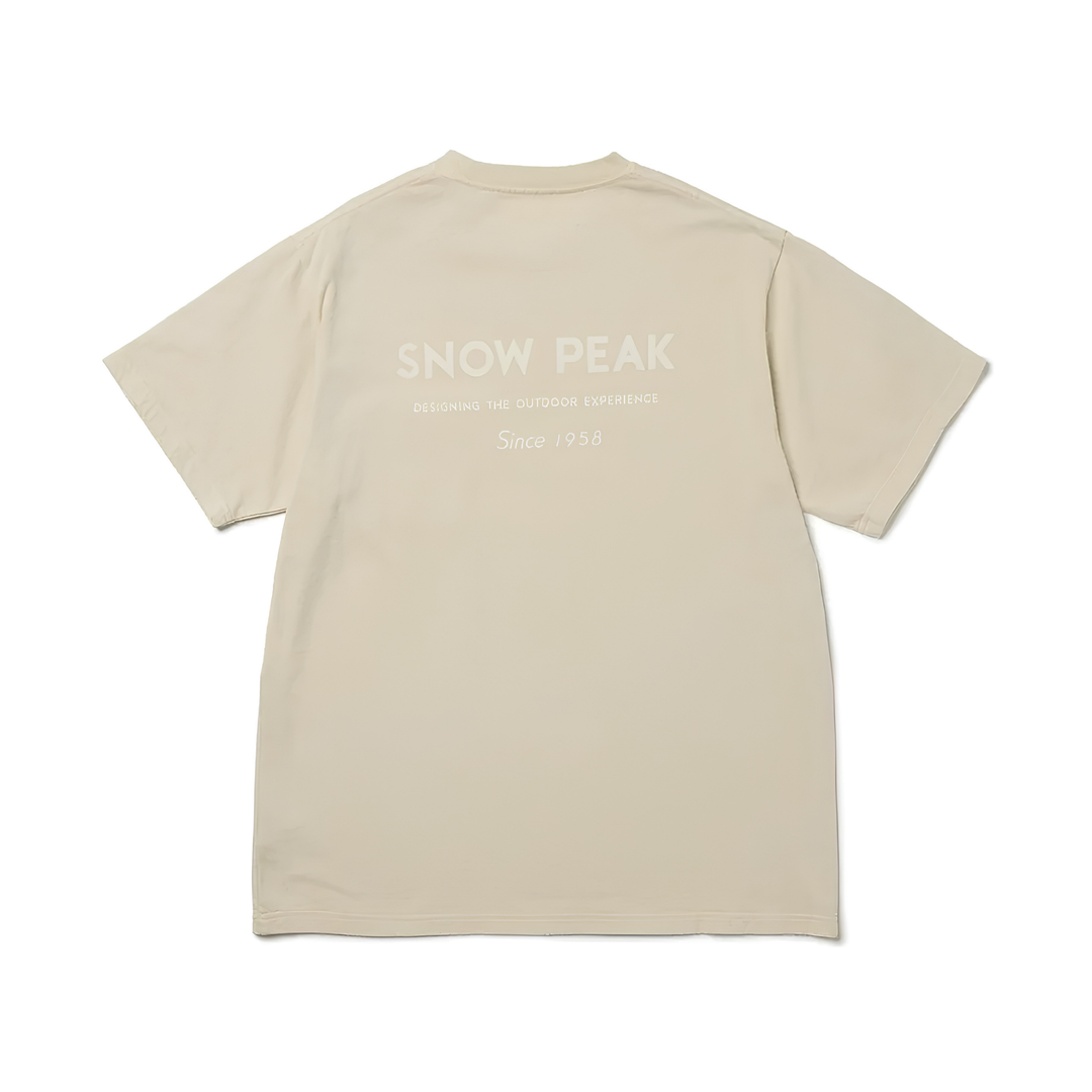 Snow Peak Men's Garment Ivory Dyed T-Shirt