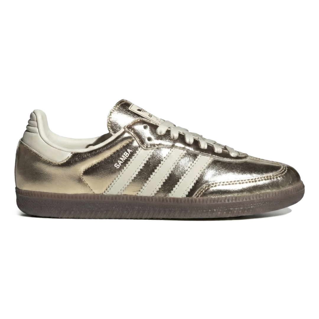 Adidas Women's Samba OG Gold Metallic/Off White/Gum