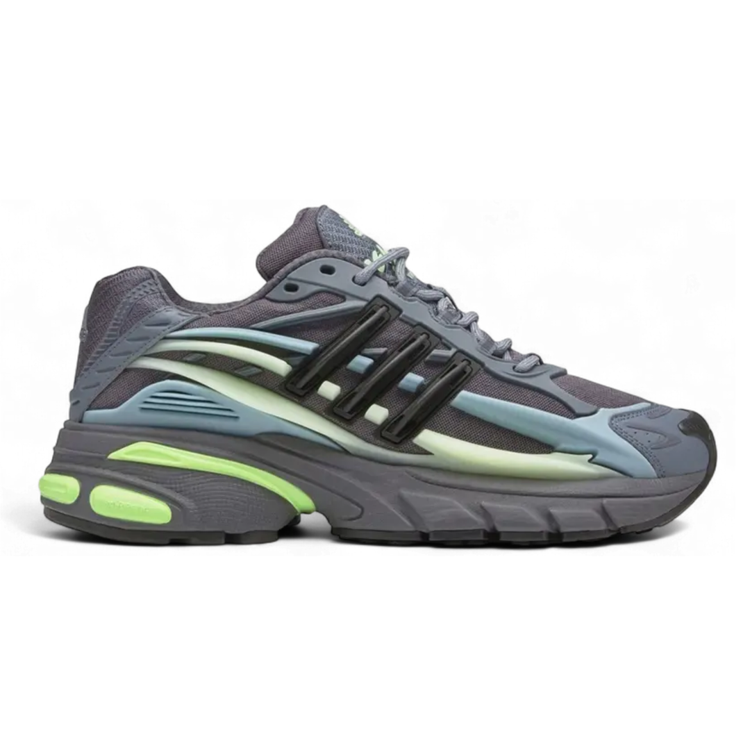 Adidas x Pharrell Men's Adistar Jellyfish Storm Dark Gray/Blue/Yellow Green