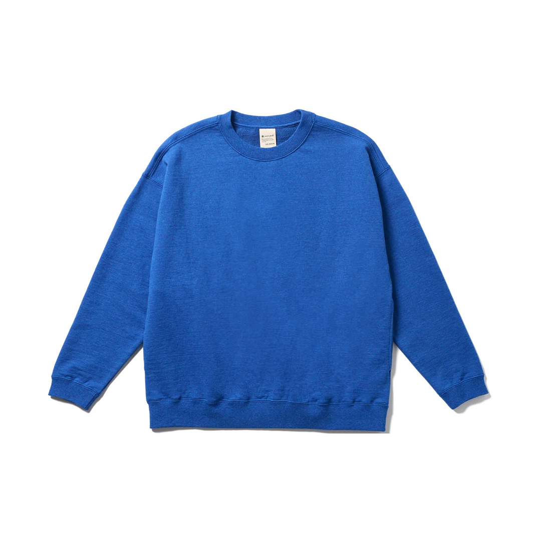 Snow Peak Men's Recycled Blue Cotton Pullover