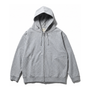 Snow Peak Men's Recycled Grey Cotton Zip-Up Hoodie