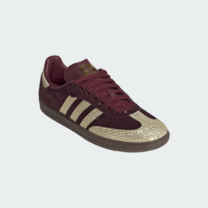 Adidas Women's Maroon/Gold Rhinestone