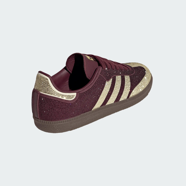 Adidas Women's Maroon/Gold Rhinestone