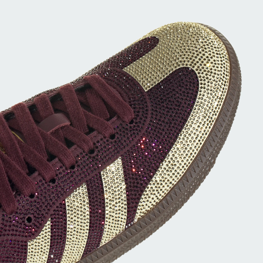 Adidas Women's Maroon/Gold Rhinestone
