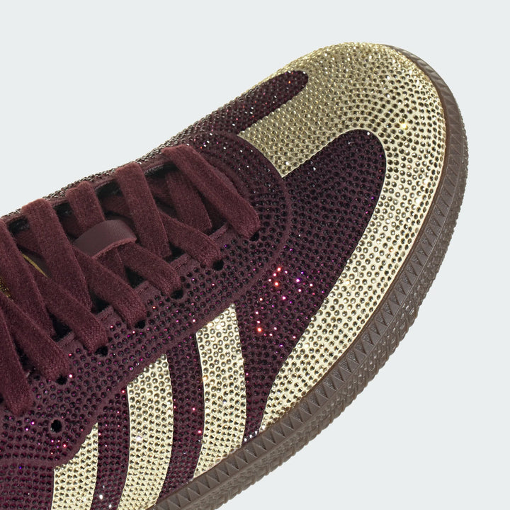 Adidas Women's Maroon/Gold Rhinestone