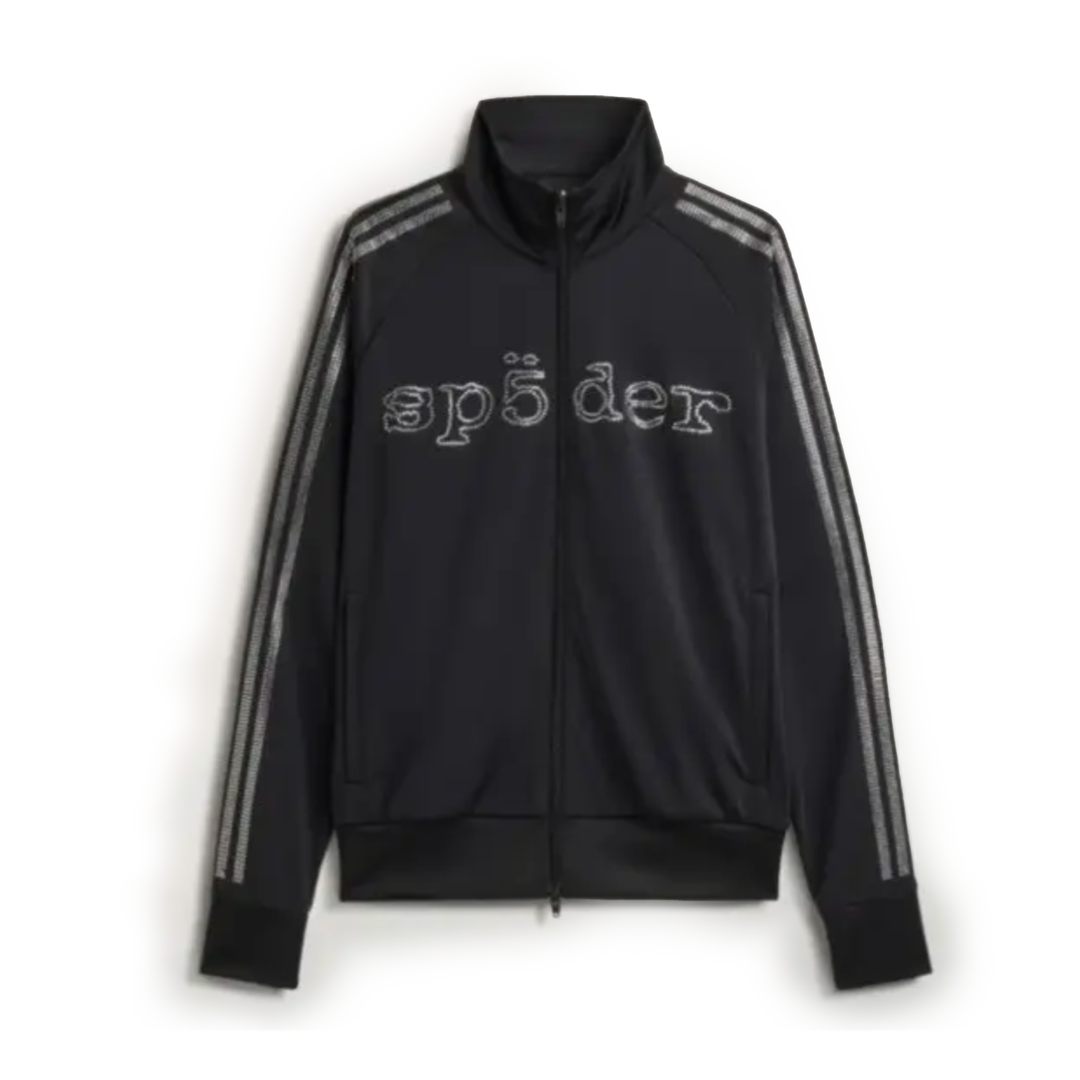 Adidas x Sp5der Men's Rhinestone Track Jacket Black