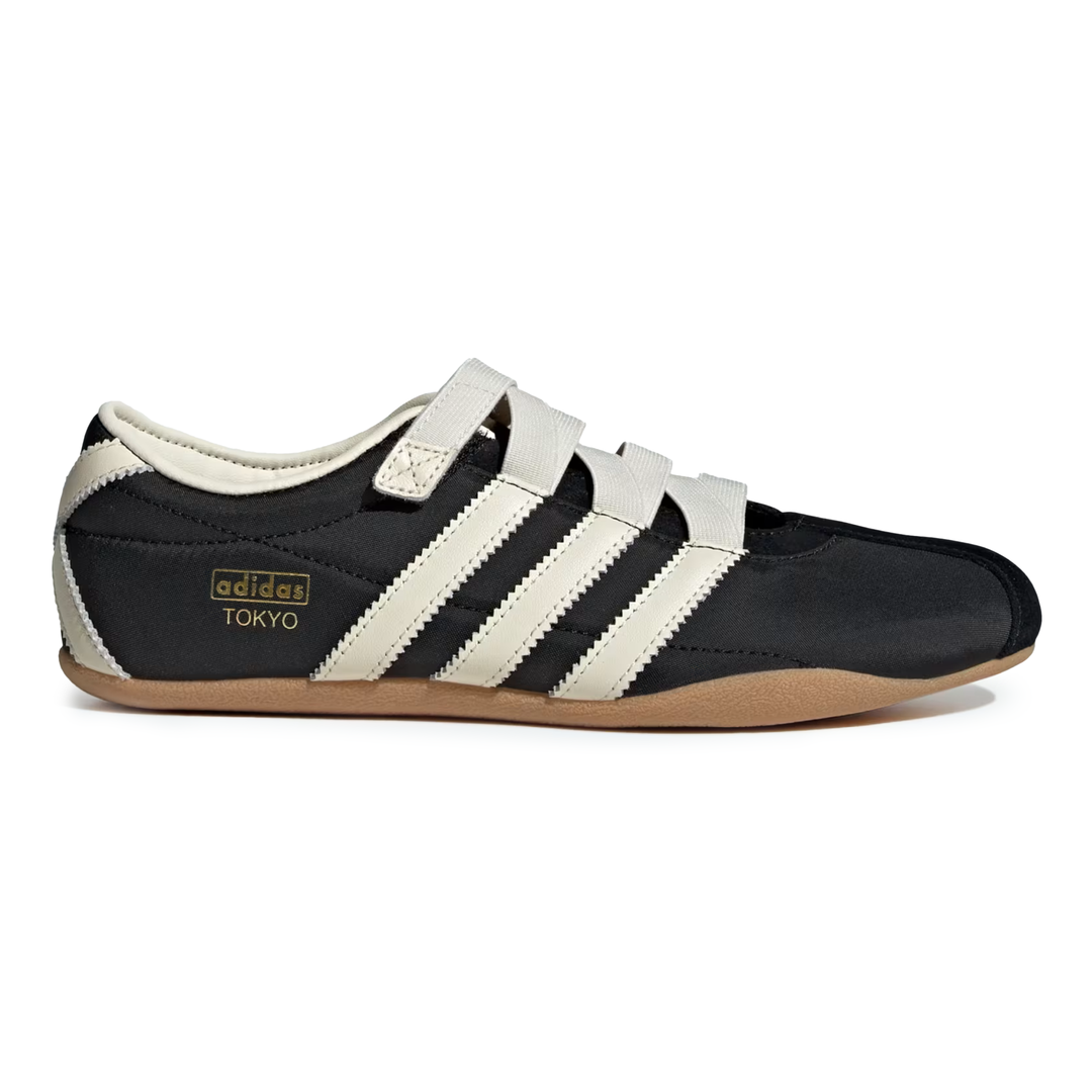 Adidas Women's Tokyo Mary Jane Core Black/Cream White/Gold Metallic West NYC Adidas Women's Tokyo Mary Jane Core Black/Cream White/Gold Metallic West NYC