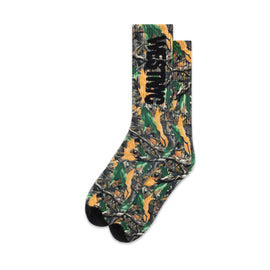 West NYC Print Camo Sock Green