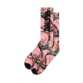 West NYC Print Camo Sock Pink