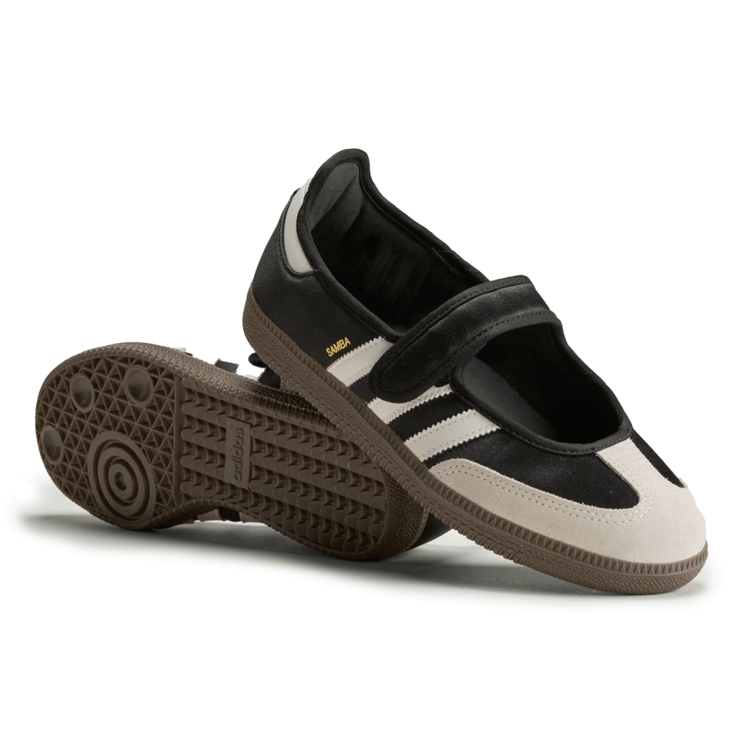 adidas gazelle silver green womens Adidas Women's Samba Jane Core Black/Off White/Gold Metallic – West NYC