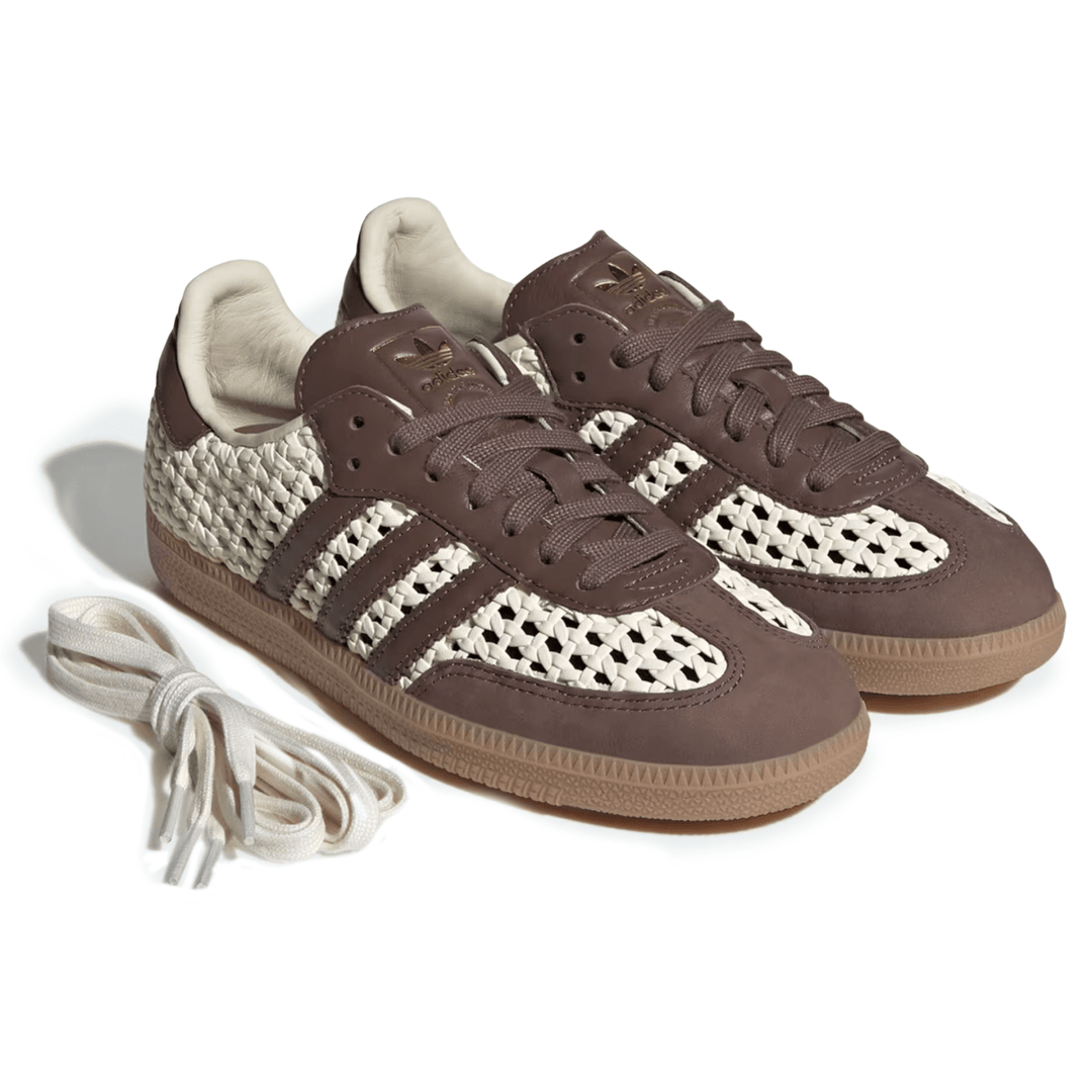 Adidas Women's Samba OG Woven Cream White/Earth Strata/Gold Metallic – West  NYC