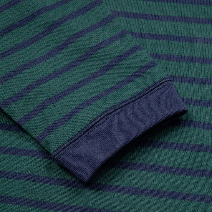 And Wander Stripe Pocket Long Sleeve T Green - 10050849 - West NYC