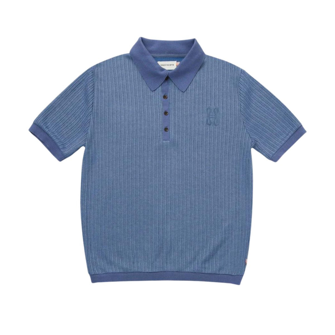 Honor The Gift Men's Knit Polo Shirt Blue - 10052344 - West NYC