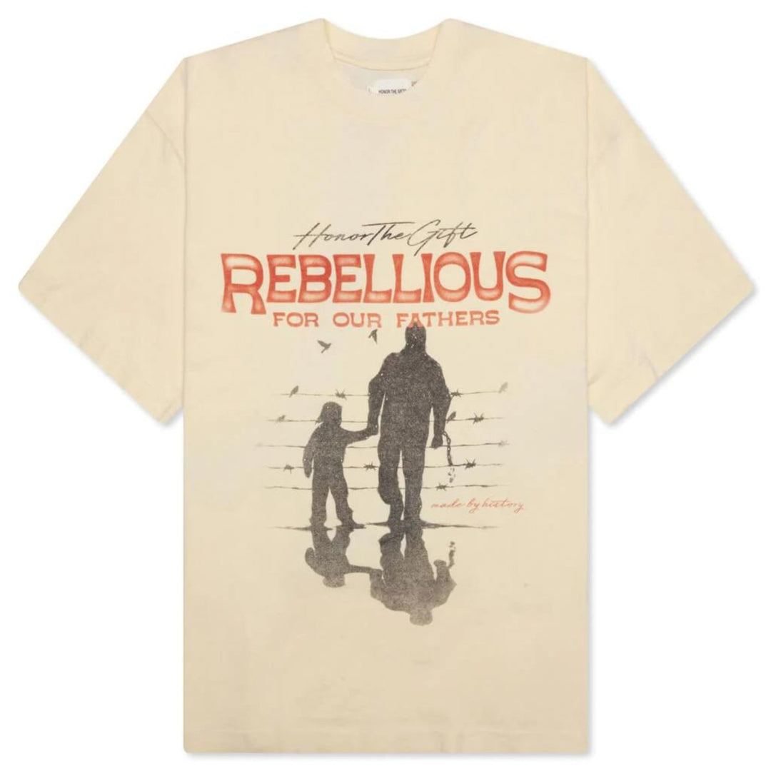 Honor The Gift Men's Rebellious For Our Fathers Tee Bone Shirt - 5021549 - West NYC