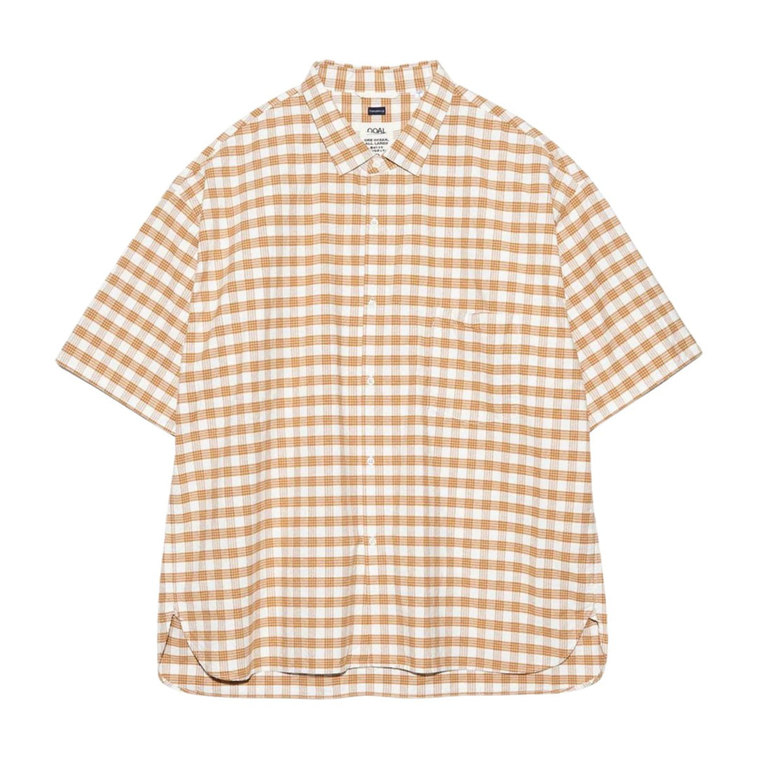 Nanamica Men's Palaka Check Shirt Sunset - 10050759 - West NYC