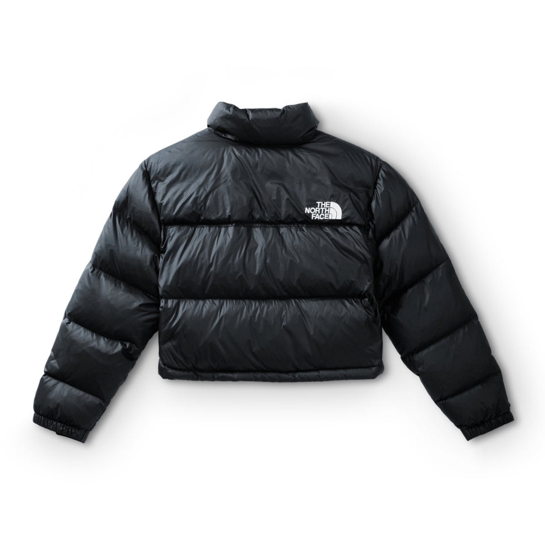 Black Puffer North Face Nuptse Crop Jacket Black Puffer North Face