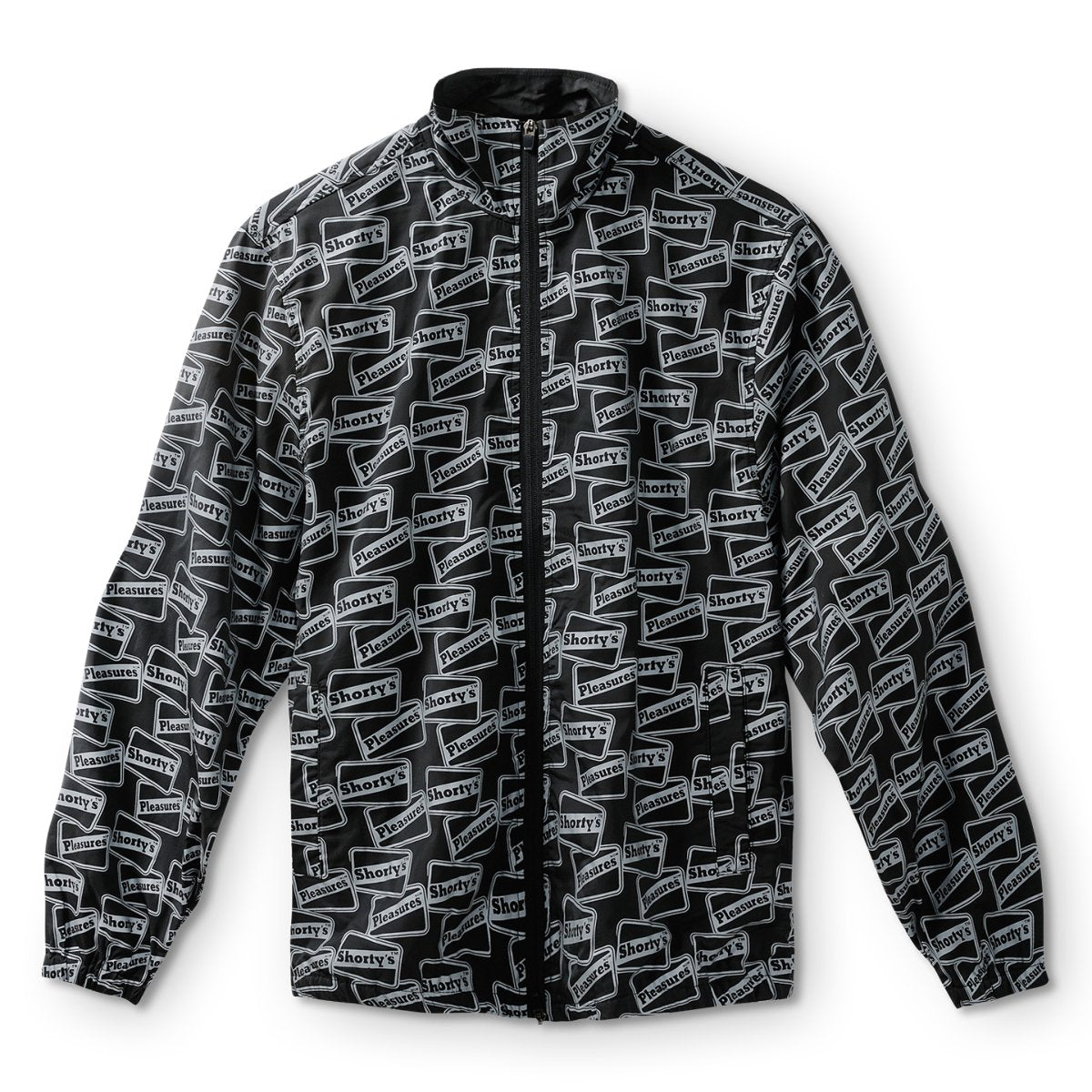 PLEASURES ブラック ナイロンジャケット Pleasures Men's Reflective Track Jacket Black – West NYC