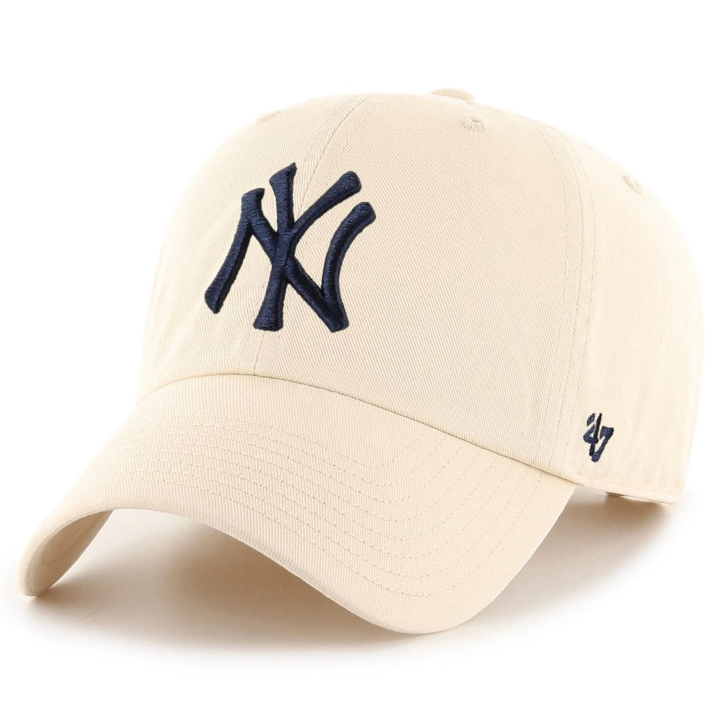 new york yankees 47 brand khaki clean up adjustable hat