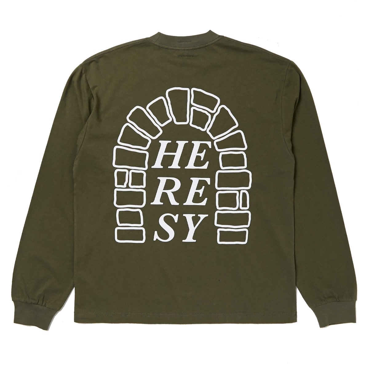 Heresy Men's Arch Green Long-Sleeve Tee Shirt - 10043915 - West NYC