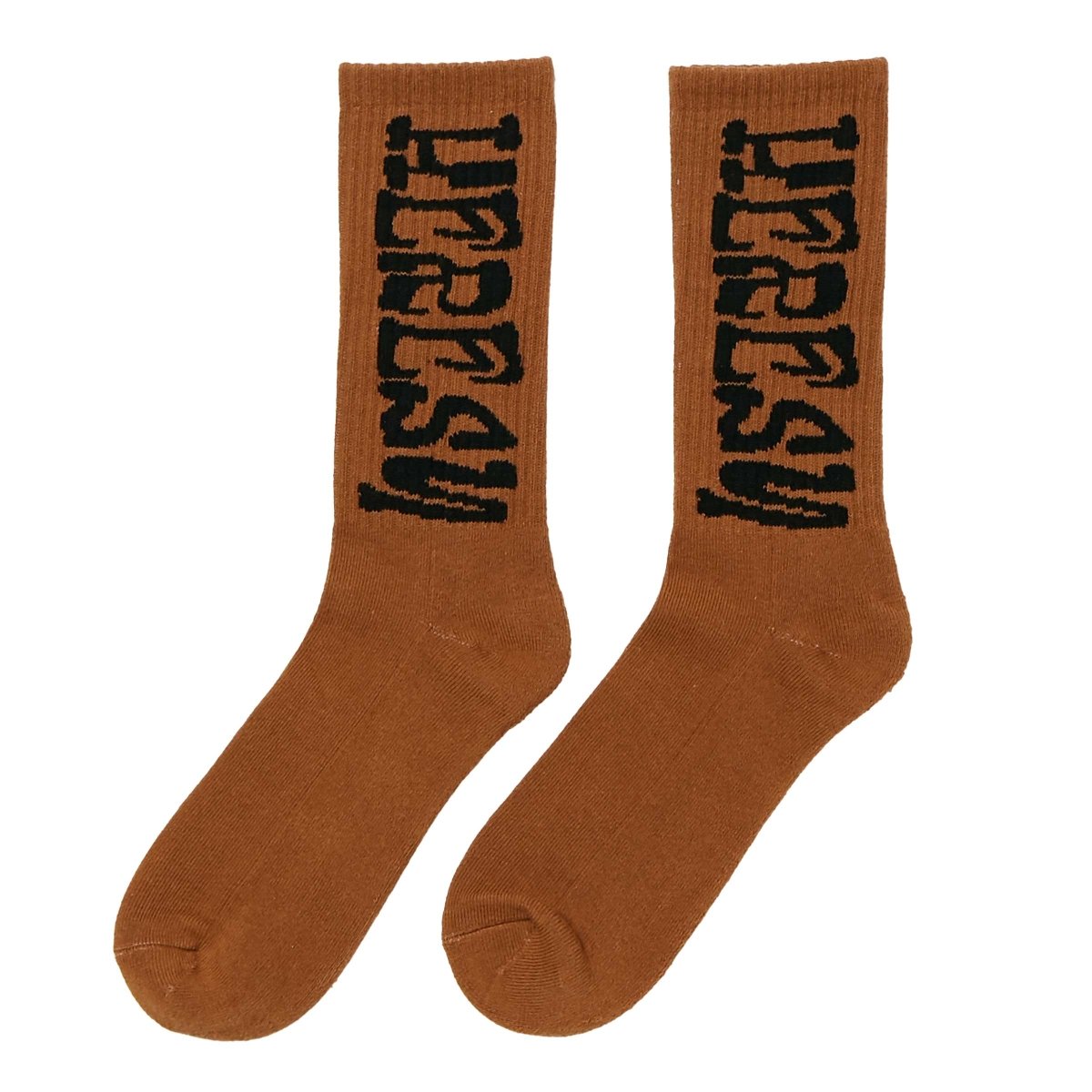 Heresy Men's Stamp Socks Brown - 10043830 - West NYC