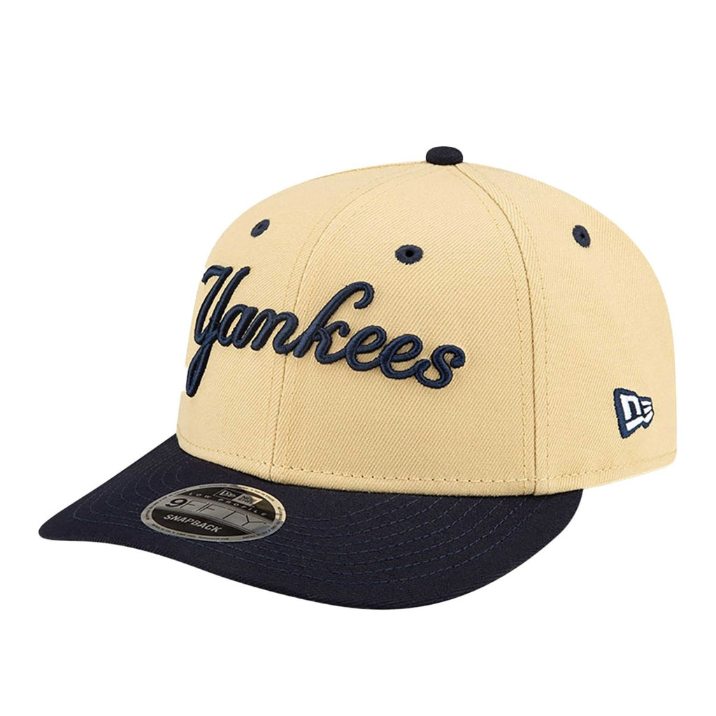 New York Yankees New Era MLB Retro Script 59FIFTY Fitted Hat - Off White