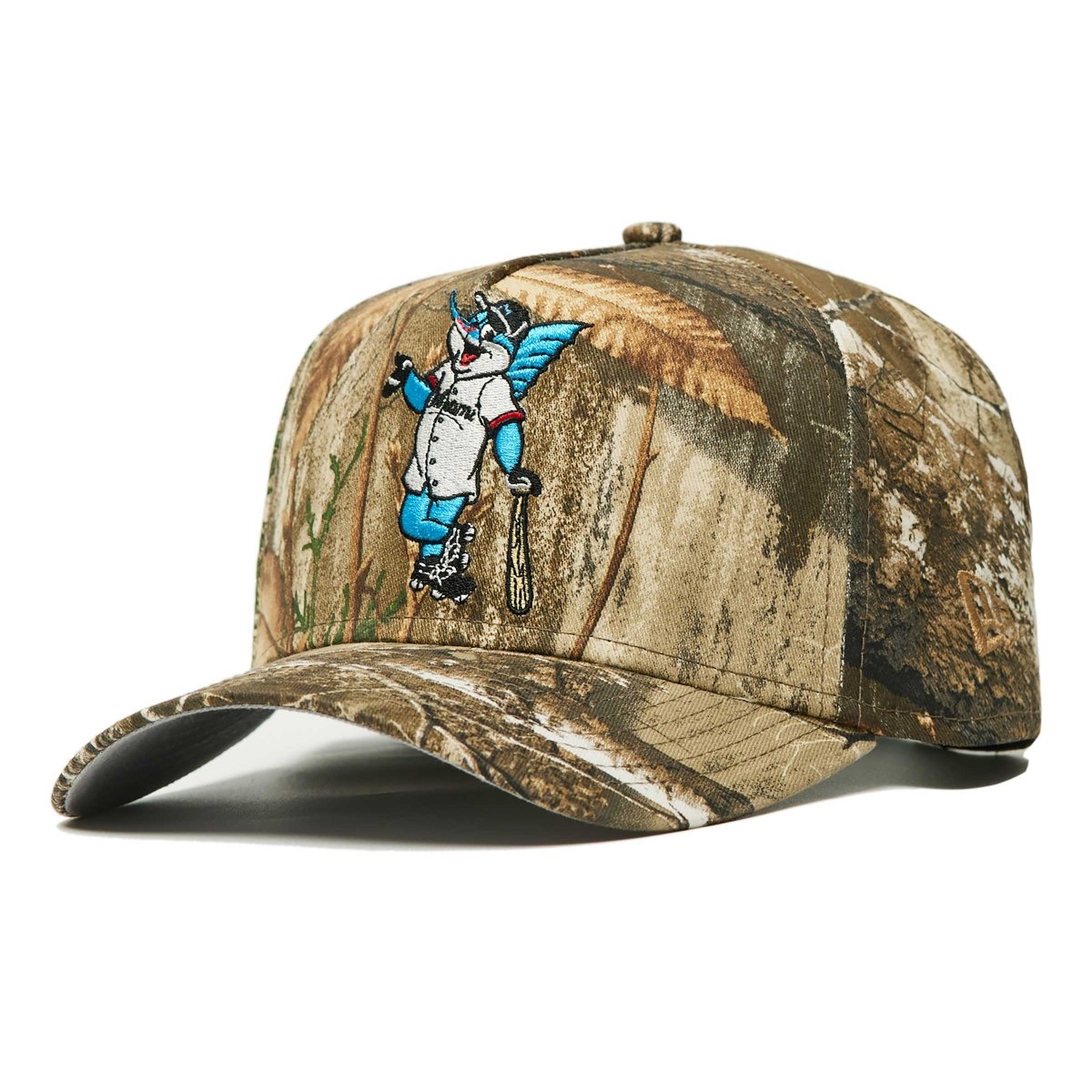 New Era X West NYC 9FORTY Fish And Game Pack A-Frame Florida Marlins Realtree Snapback - 10045199 - West NYC