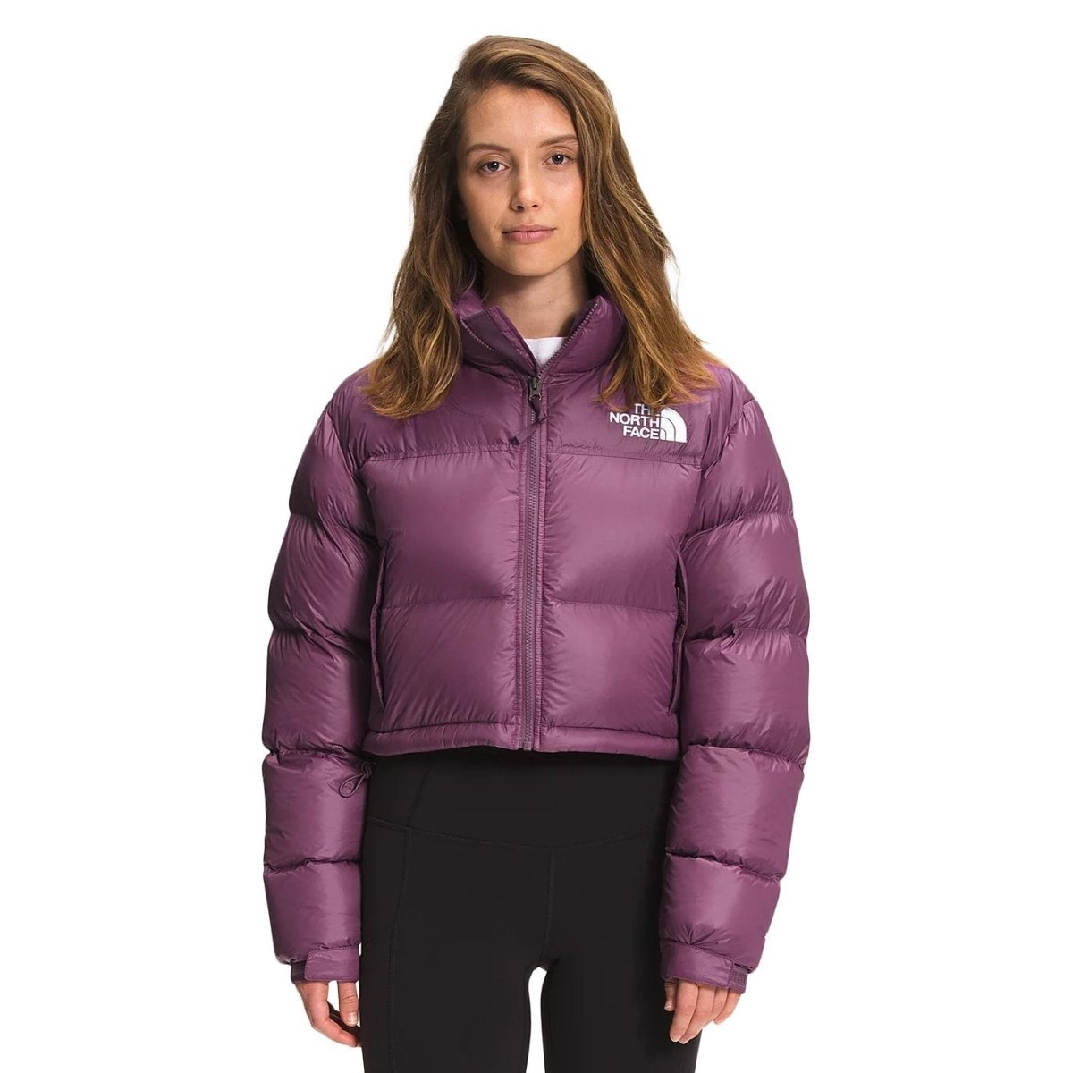 North Face Women's Nuptse Short Jacket Pikes Purple