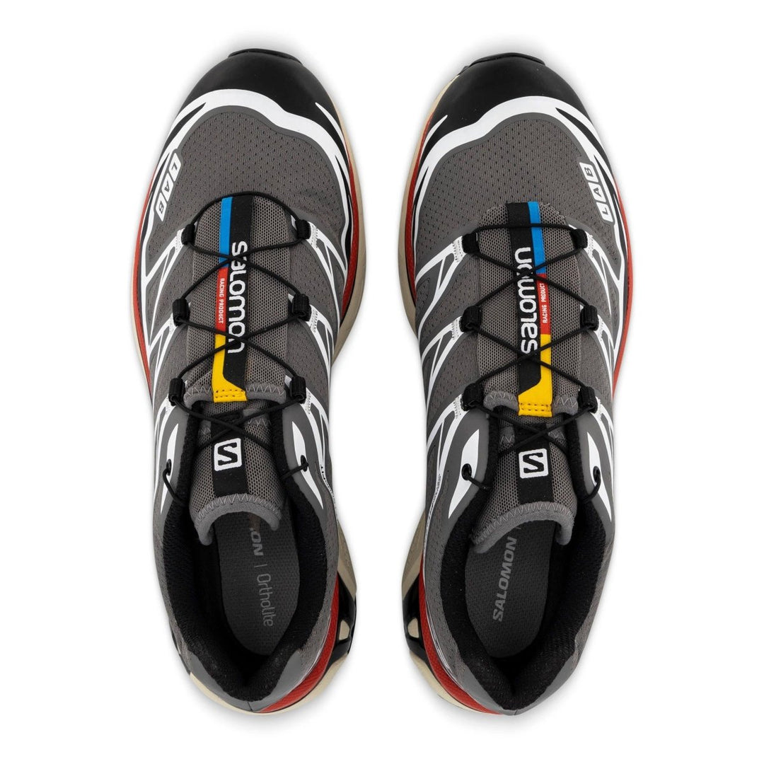 Salomon Men's XT-6 Pewter/Black/Red - 10033255 - West NYC