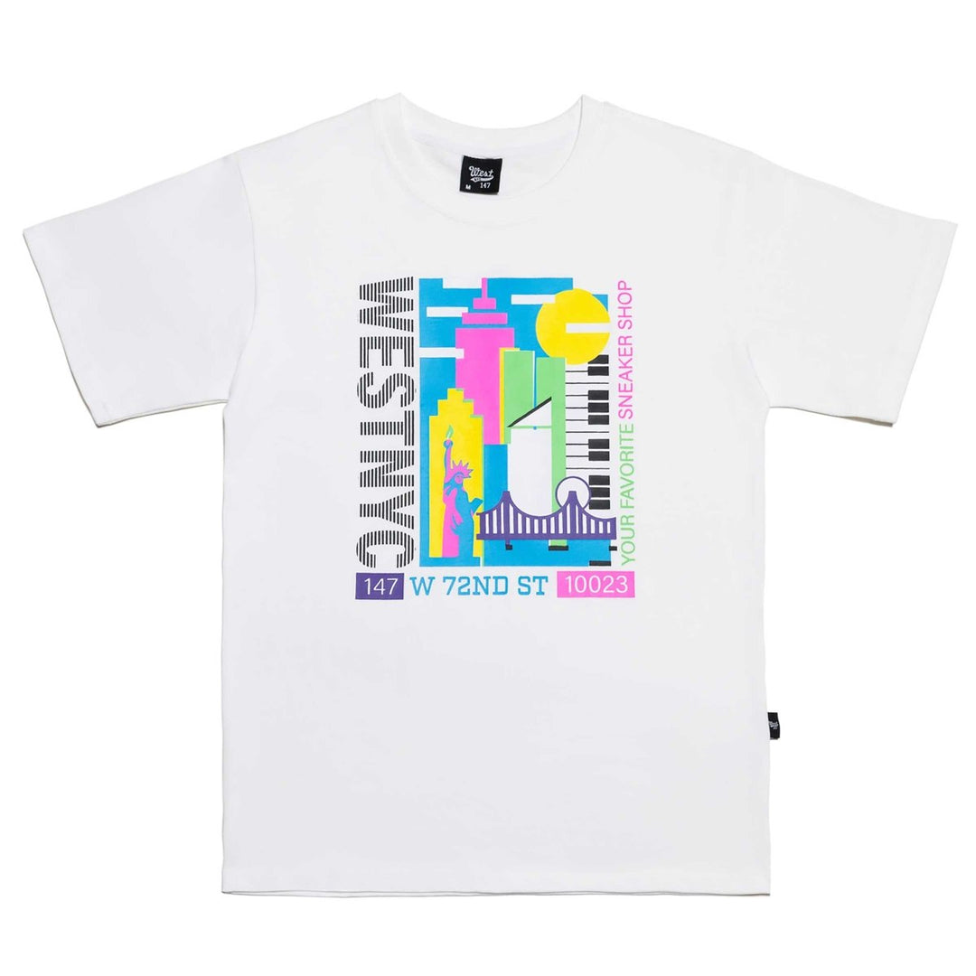 West NYC 90's Tee Shirt White/Multi - 10044158 - West NYC