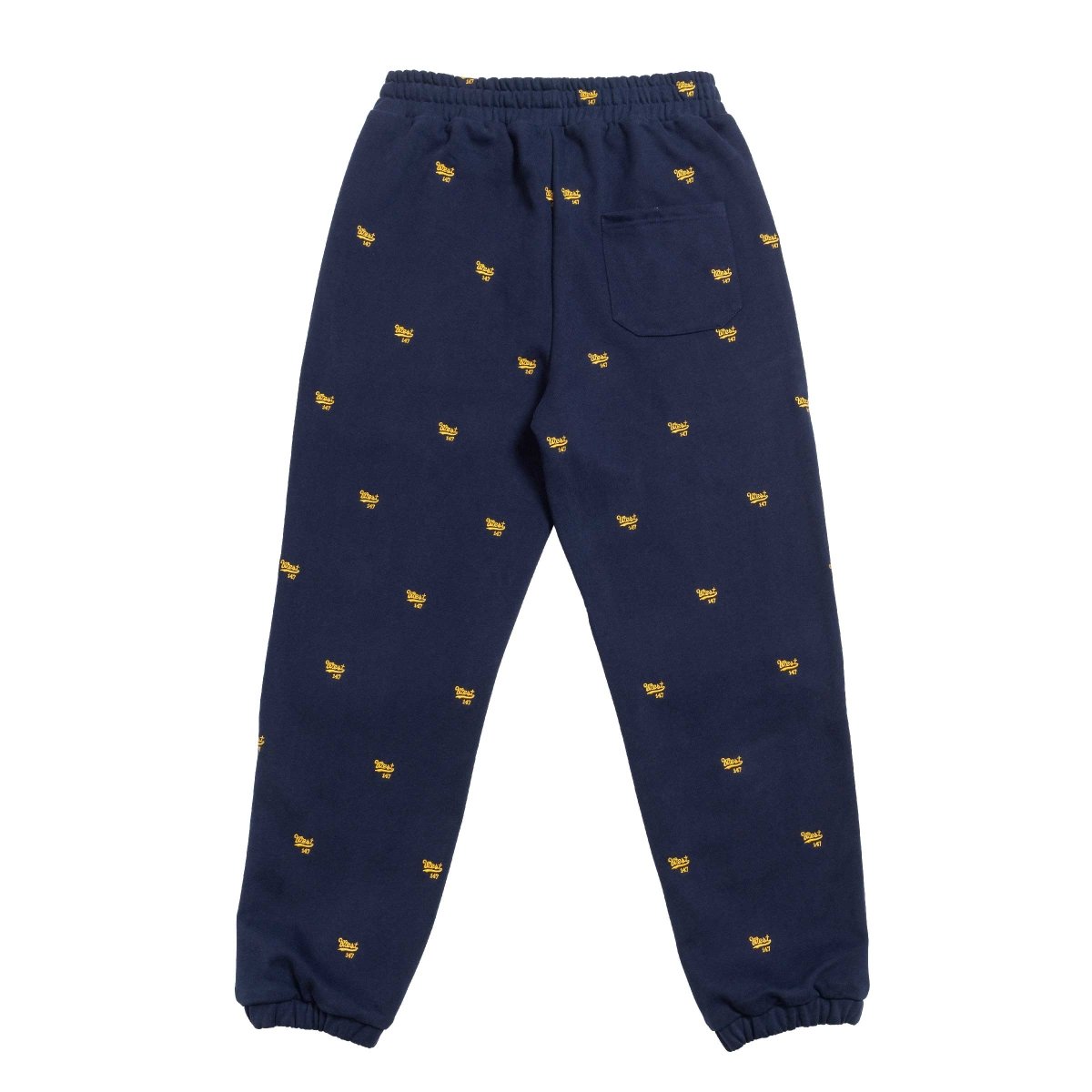 West NYC All Over Embroidery Pant Navy/Gold - 10032582 - West NYC