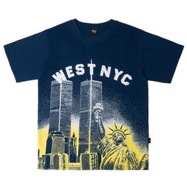 West NYC Skyline Tee Shirt Navy - 10038976 - West NYC