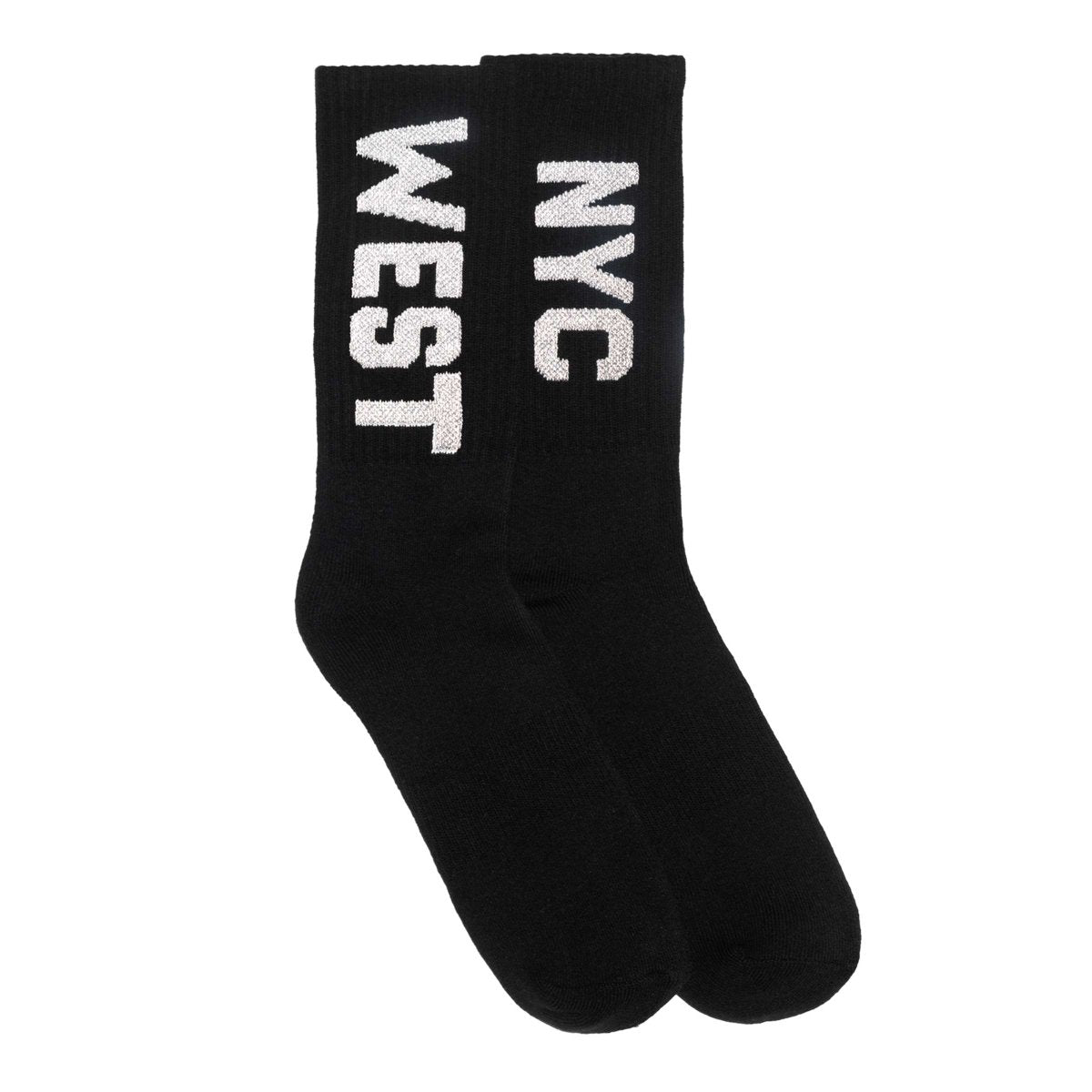 West NYC Spellout Sock Black/Reflective - 10042996 - West NYC