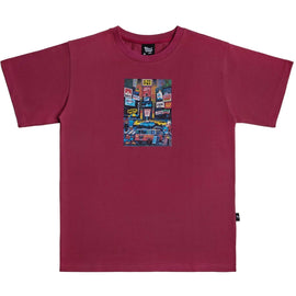 West NYC Times Square Tee Shirt Plum - 10044334 - West NYC