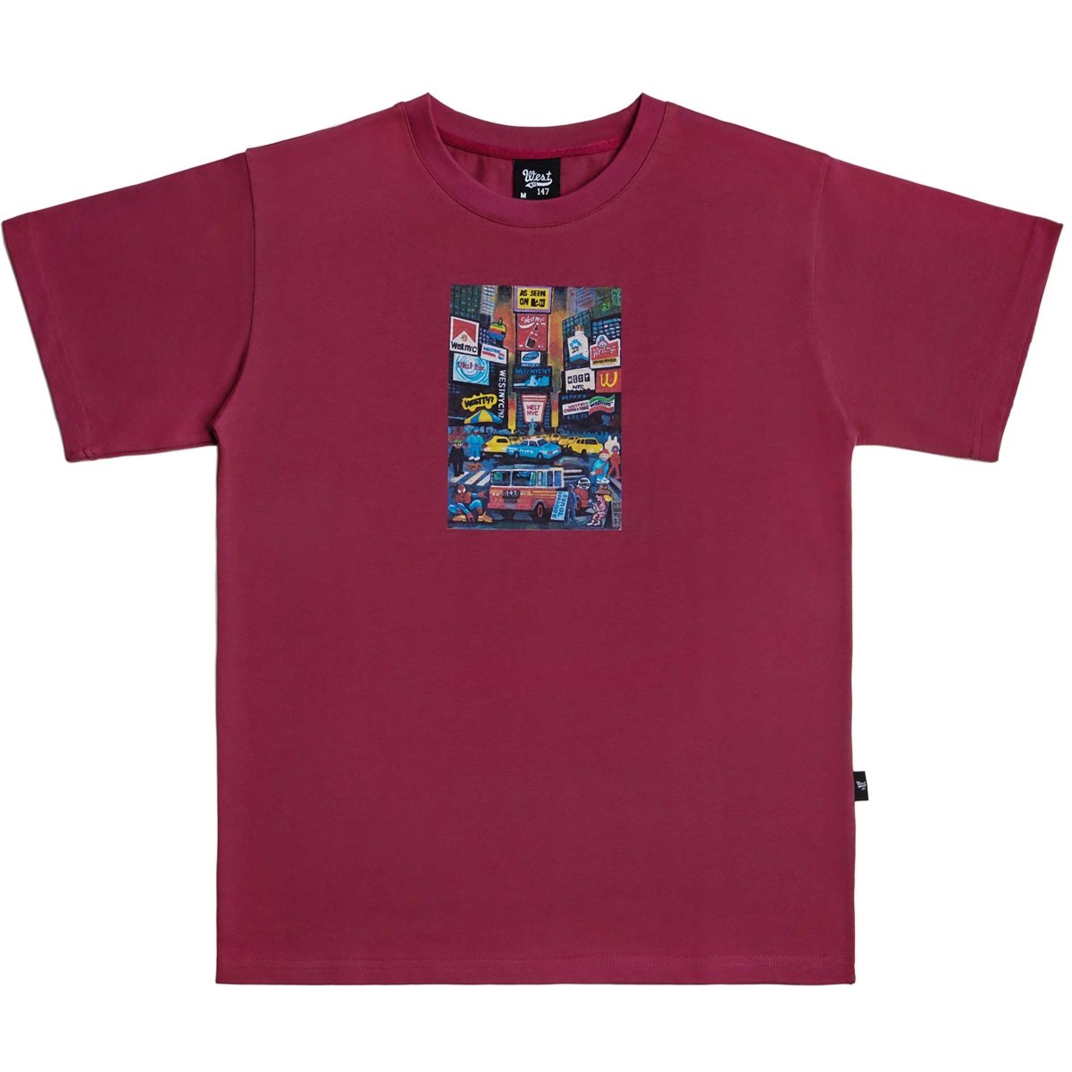 West NYC Times Square Tee Shirt Plum - 10044334 - West NYC
